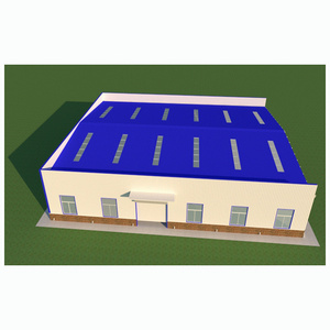 China Prefab Low Cost Customized Large Span Steel Workshop Prefabricated Light Steel Structures Workshop Metal Shed Building