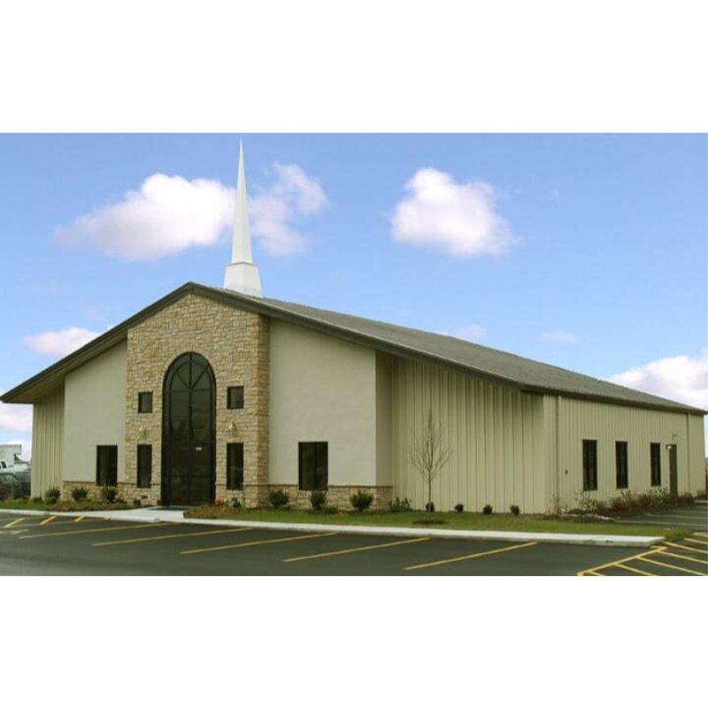 Light steel frame structure church build design steel building