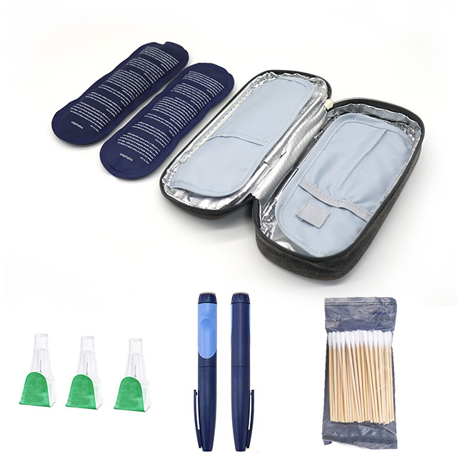 New wholesale hot selling insulin cooler case aluminum foil medicine refrigerated box insulin pen cooling case