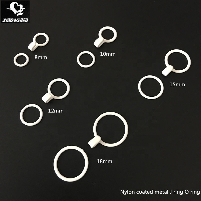 Underwear accessories Eco friendly quality nylon coated metal bra strap  O ring J ring hook adjuster