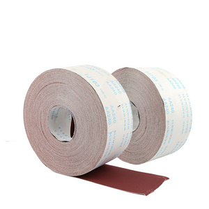 Polishing wood surface 100mm 50m brush roll sanding wedge sanding sponge roll abrasives cloth roll supplier