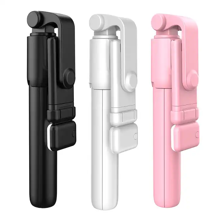 New Selfie Stick R1S With Fill Light 360 Degree Rotation Wireless Control Portable Handheld Selfie Stick Tripod With Phone Stand