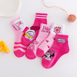 Wholesale Custom Design Children Cute Kids Socks Colorful Cotton Girl School Teen Boy Socks Jacquard Mouse Kid Cartoon Crew Sock