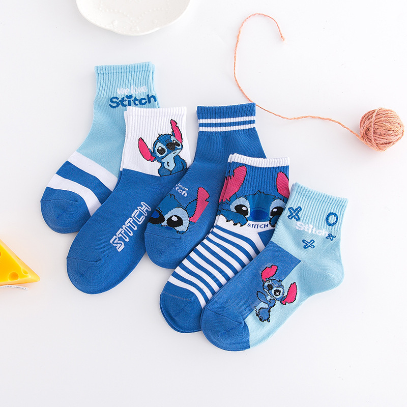 Wholesale Custom Design Children Cute Kids Socks Colorful Cotton Girl School Teen Boy Socks Jacquard Mouse Kid Cartoon Crew Sock