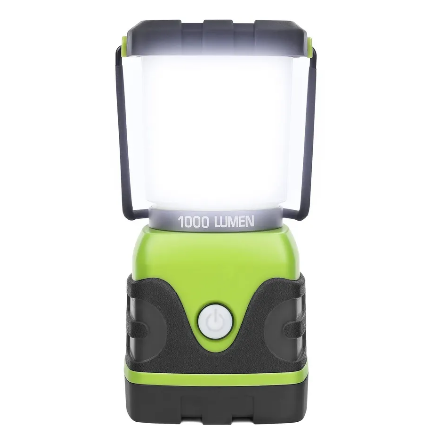 1000LM Battery Powered LED Camping Lantern Waterproof Tent Light with 4 Light Modes Camping Essentials Portable Lantern Flashing