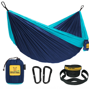 Garden Camping Hammock Lightweight Nylon Parachute Hammocks for Backpacking, Travel, Beach, Backyard, Patio, Hiking