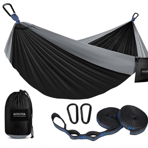 Outdoor Camping Hammock Double & Single Portable Lightweight Nylon Parachute Hammocks