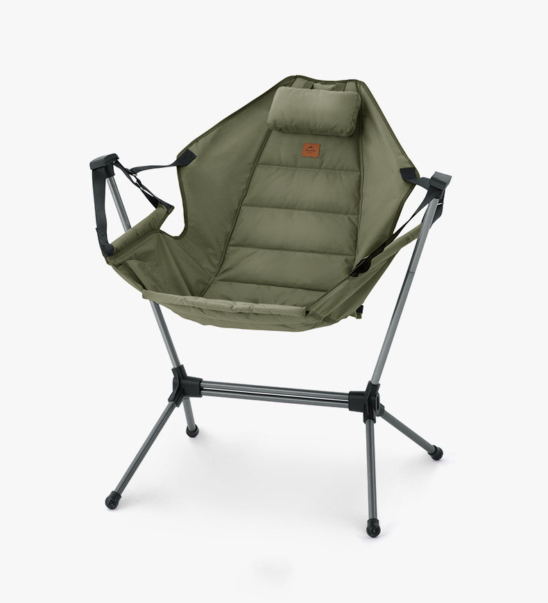 Wholesale Relaxing Lazy Chair Portable Foldable Outdoor Hanging Garden Beach Camping Rocking Chair