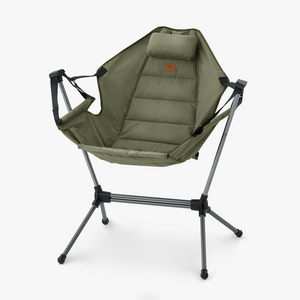 Wholesale Relaxing Lazy Chair Portable Foldable Outdoor Hanging Garden Beach Camping Rocking Chair