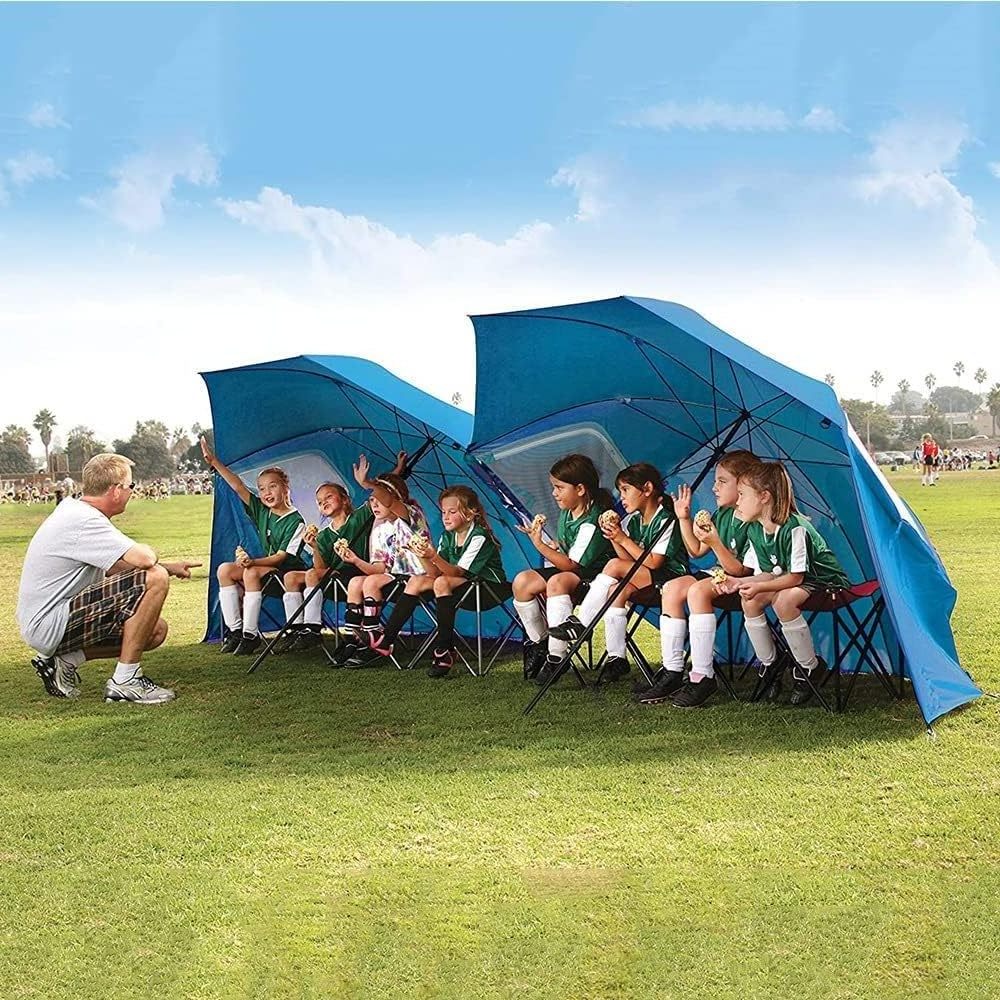 Camping Sun Shelters 8 Foot Sun and Rain Canopy Umbrella UPF 50+ Umbrella Shelter for Sun and Rain Protection