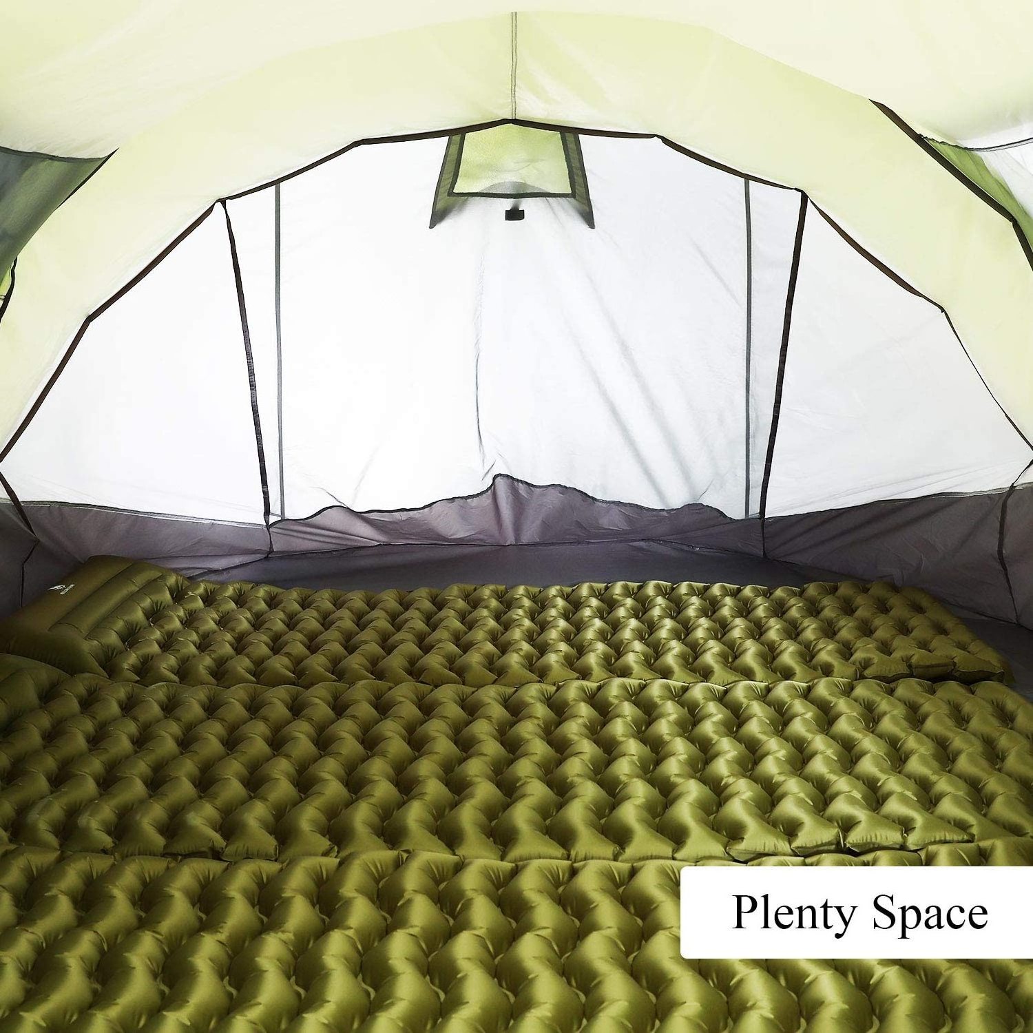 Dome Tent with Screen Room Easy Pop Up Camping Tent 4 Person with Screened-In Porch