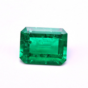 Wholesale  quality Emerald Cut lab created  gemstone Colombia emeralds