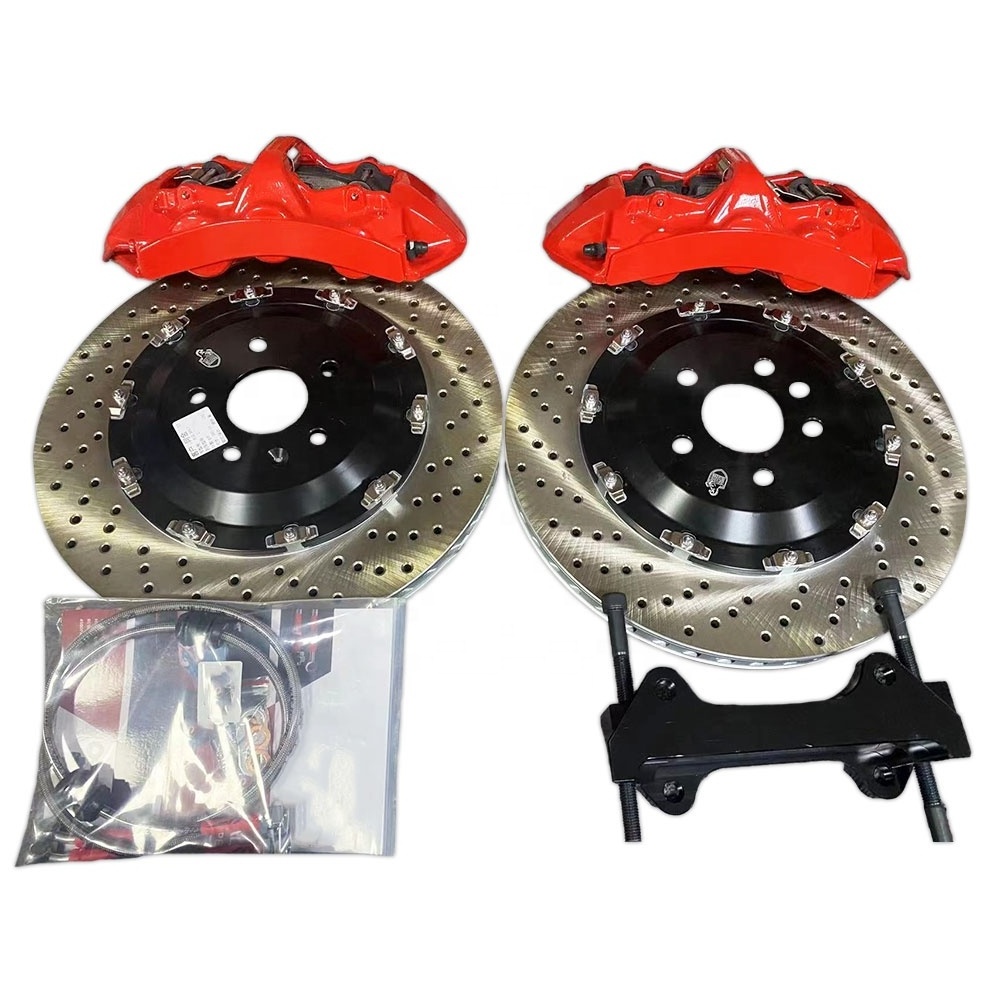 Hsingyik OEM Customized Logo Auto Brake Systems Bigger Size Front Brake Kits 6 Pot Brake Caliper For 18/19/20 Inch Wheel