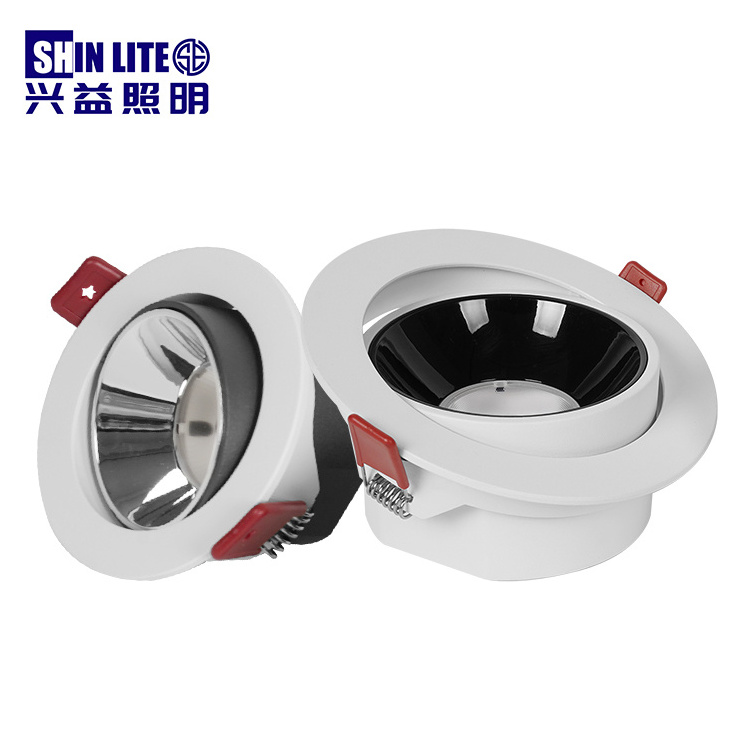 Professional Design Indoor Lighting Bedroom Round Recessed Mounted 9watt 15watt 18watt Led Down Light