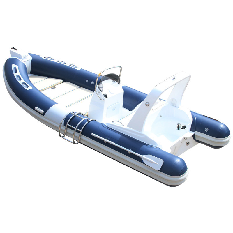 China rib boat hypalon fiberglass RIB 480  Inflatable Boats with steering wheel 4.8M rib inflatable boats from China