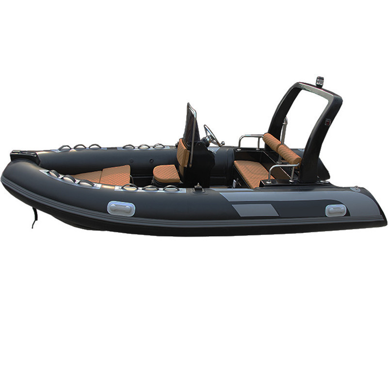 China rib boat hypalon fiberglass RIB 480  Inflatable Boats with steering wheel 4.8M rib inflatable boats from China