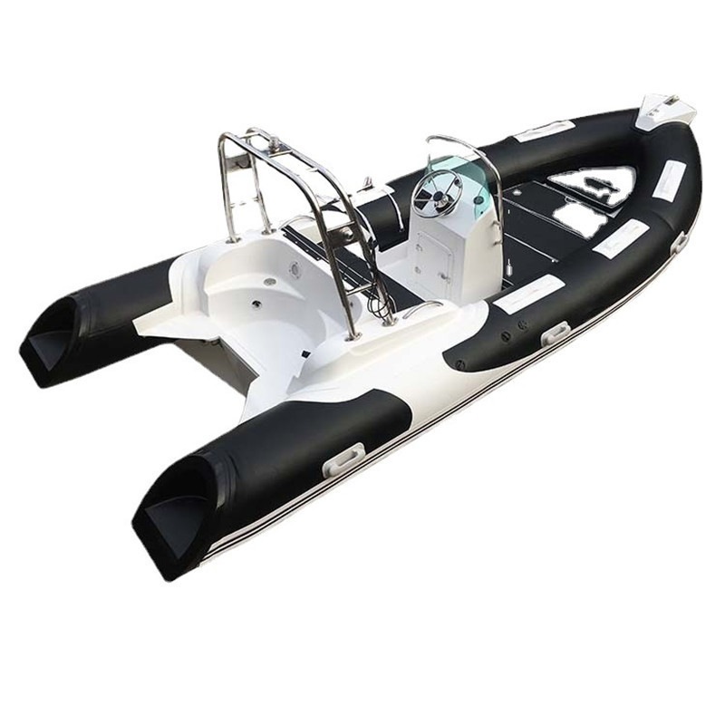 14ft hypalon RIB boat RIB420 with steering wheel 4.2M inflatable rib boat luxury fishing boat