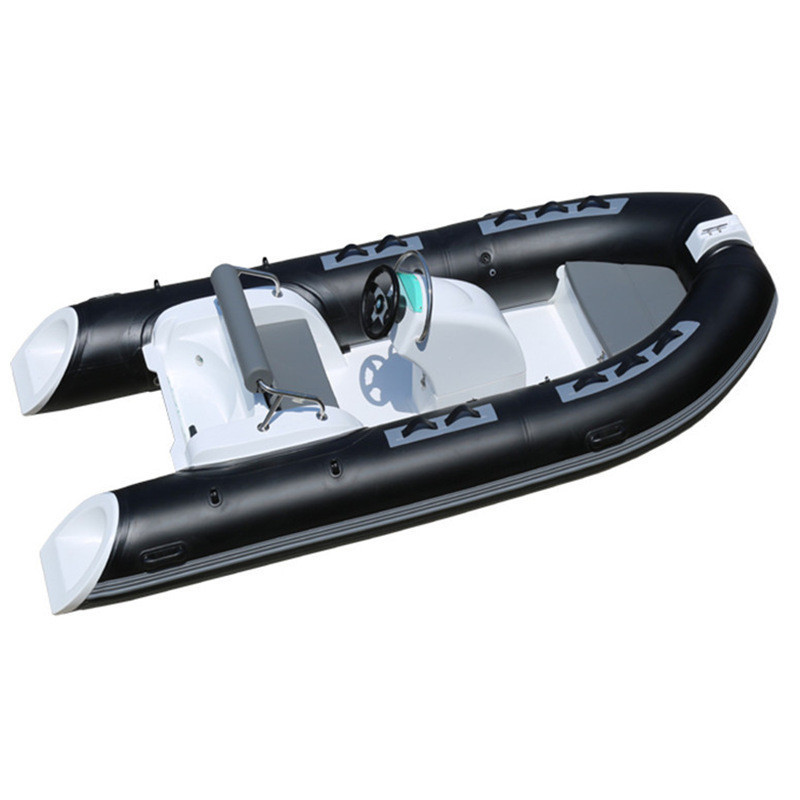 14ft hypalon RIB boat RIB420 with steering wheel 4.2M inflatable rib boat luxury fishing boat