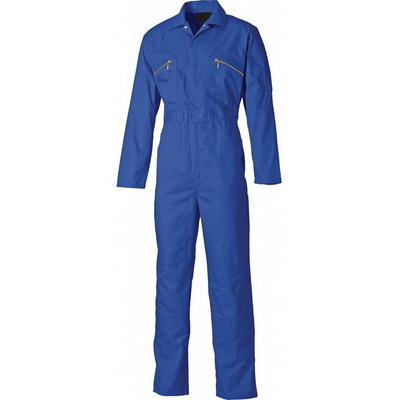 Hot Sale Polyester / Cotton Men Royal Blue Long Sleeve Workwear Farmer Carpenter Work Wear Coverall