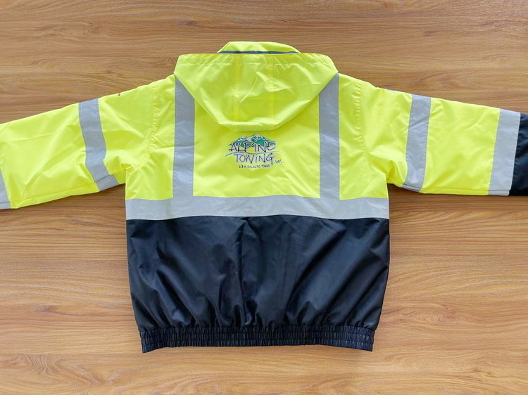 Hot Sale Winter Quilted High Visibility Mens Construction Hi Vis Reflective Safety Clothing