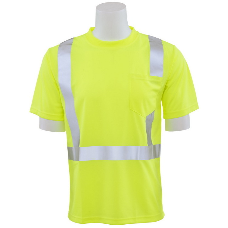 Hot Sale Hi Vis Work Class 2 Safety Green T Shirt