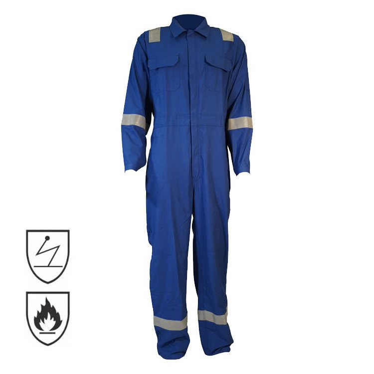 Hot Sale NFPA 2112 EN 11612 Boiler Suit Coverall Offshore Fireproof Work Clothing Workwear