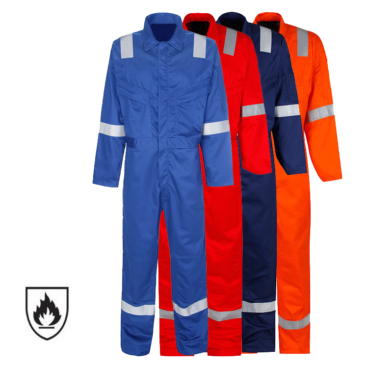 Hot Sale NFPA 2112 EN 11612 Safety Coverall Suits For Men