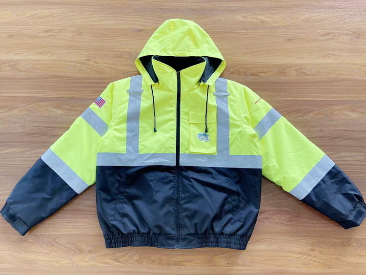 Hot Sale Class 3 High Visibility Construction Hi Vis Winter Wholesale Safety Work Reflective Jacket