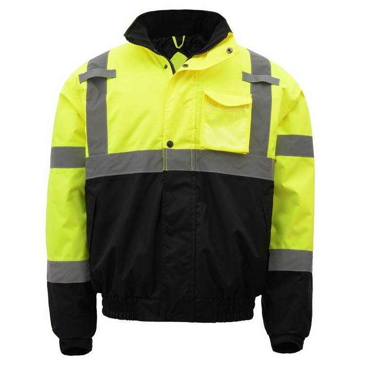 Hot Sale Class 3 High Visibility Construction Hi Vis Winter Wholesale Safety Work Reflective Jacket