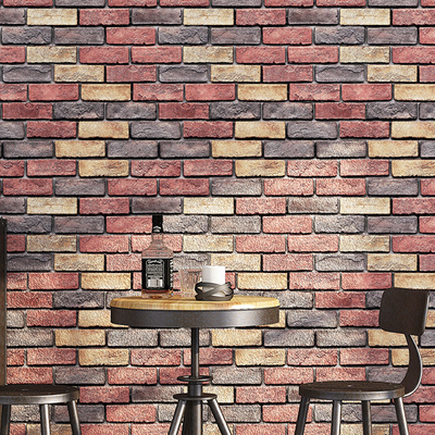 Adhesive pvc stickers sticker wallpaper foam brick 3d pe foam wall stickers