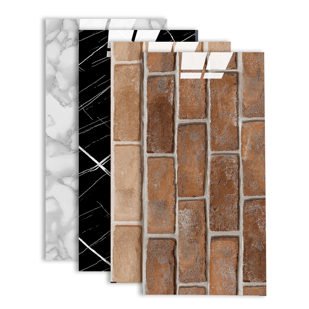 Marble brick plastic wall panels decorative 3d tiles