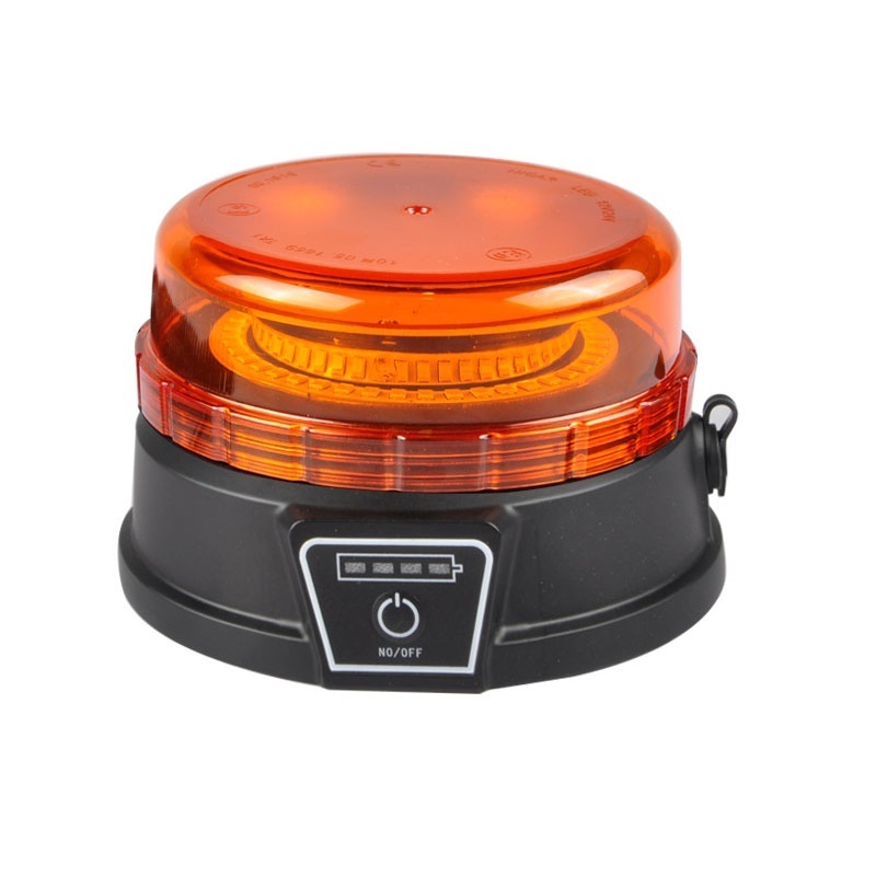 Amber ECE R65 Emergency Warning Lamp Mining Truck Flashing Rechargeable LED Beacon Strobe Light with Wireless Controller