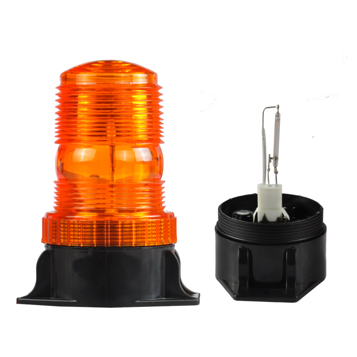 Popular Amber IP65 Epoxy Silicone Flash Mining Warning Safety LED Beacon Light 12V 80V Truck Tractor Forklift Xenon Strobe Light