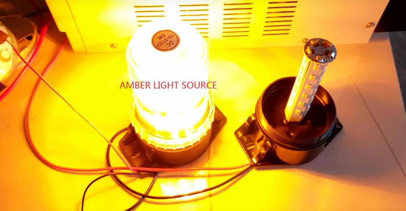 ECE R 10  Rotating Flashing Beacon Warning Safety Signal 12-110 V Amber LED Beacon Amber LED Forklift Warning Light