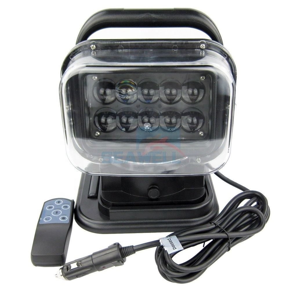 50 W LED Search Light Remote Control Vehicle Magnetic Mounted Light Marine Boat Searchlights Headlight Spotlight