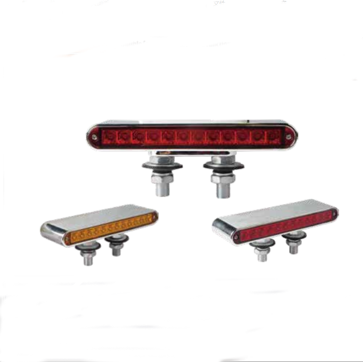 Waterproof Universal Amber Red Len Double Face  Light Bar Strobe Side Marker Indicator Truck Trailer Led Side Marker Light