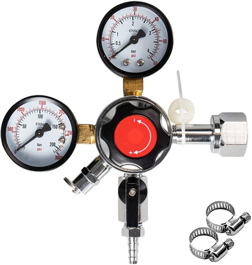 0-60PSI working pressure Beer keg regulator CO2 tank regulator with CGA320 inlet