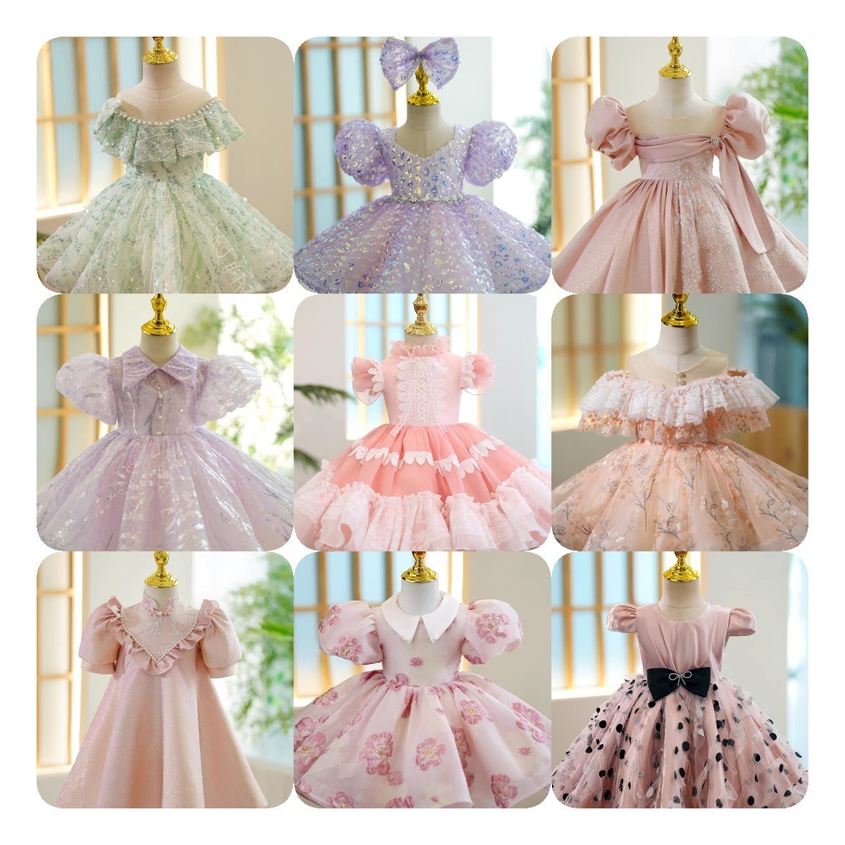 LaceHot Style Baby Girls Princess Lace Dress Clothes Tulle  Infant Party Birthday Ball Gown Dresses For Children's Clothing