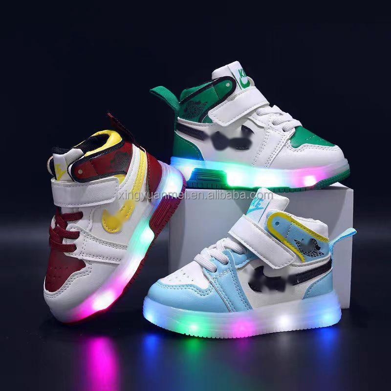 High Quality Lead The Industry Wholesale Price Kids Shoe Rack Children's Luminous Casual Shoes Flash Light Kids Shoes