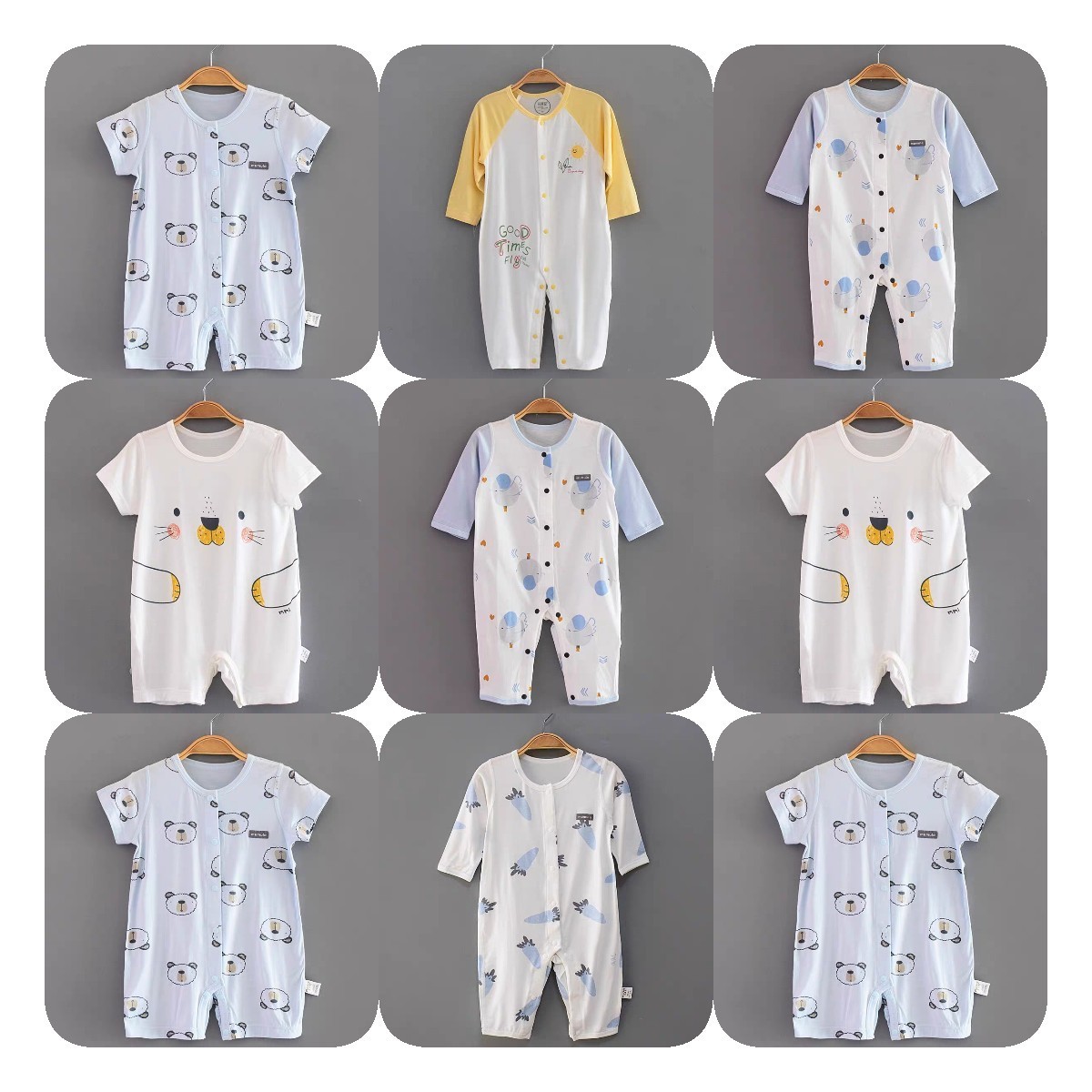 Summer Clothes Onesie Short Kids' Things Toddler Rompers Jumpsuits for Baby Newborn Costume Sublimation Blank Polyester Baby Boy