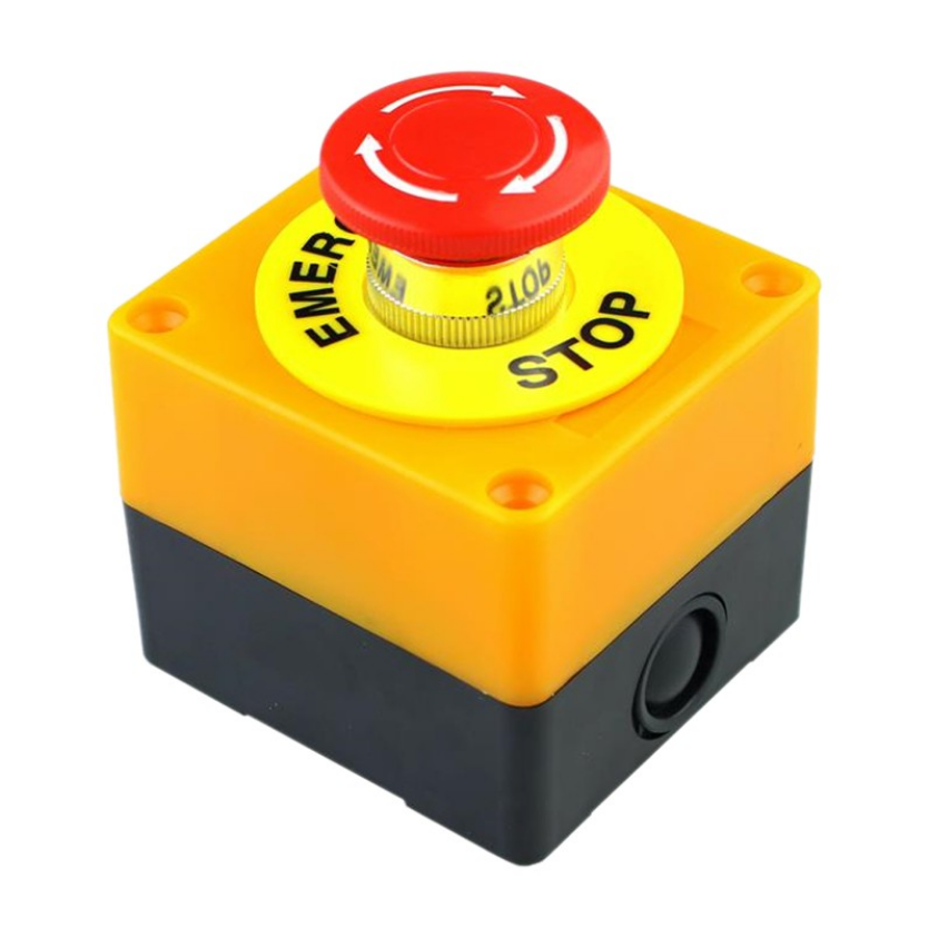 LAY7-11ZS Lift Elevator Safety STOP Emergency Stop Push Button Switch Box Waterproof 1NO 1NC Switch