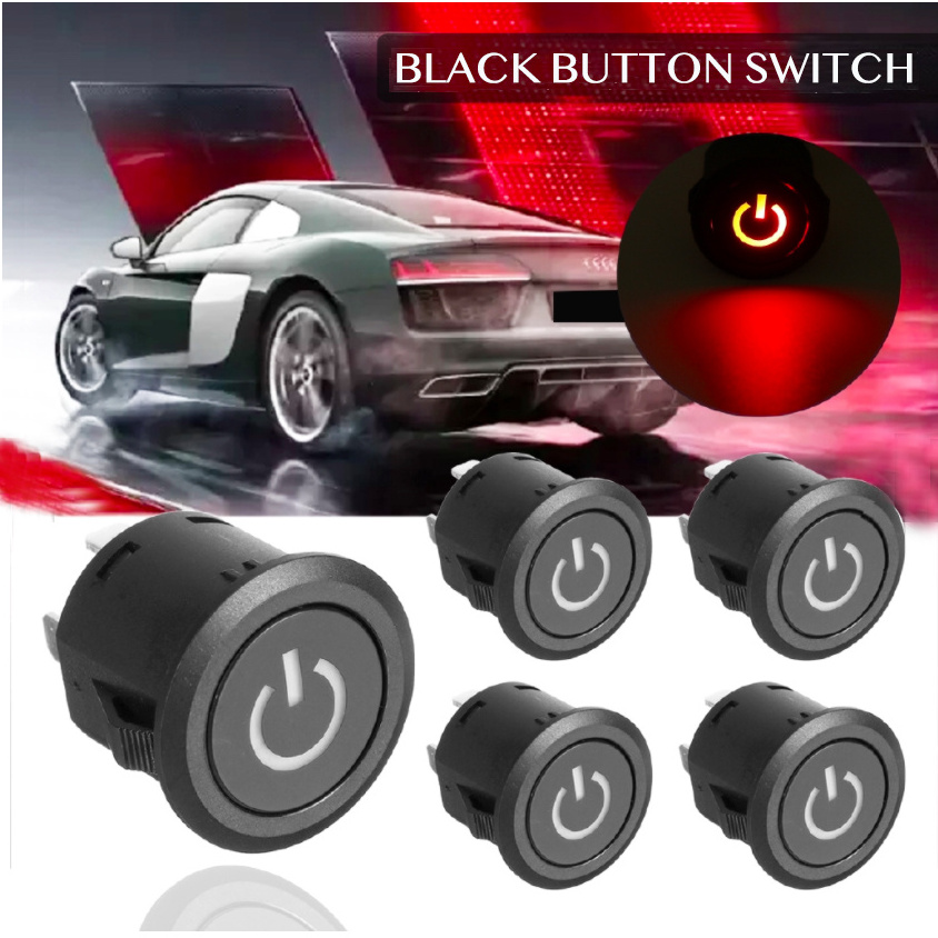 22mm LED Autolock Power push Button ON-Off Switch Latching self-locking button switch start button switch