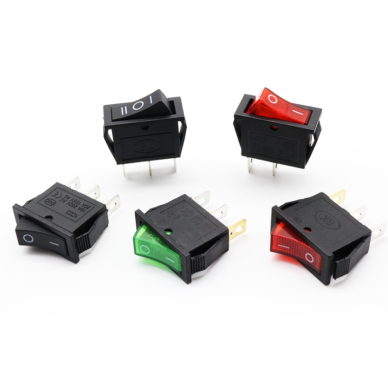 16A 250VAC 15A 125VAC Rating 2 Pins 3 pins KCD3   ON OFF Rocker Switch Rleil Rocker Switch