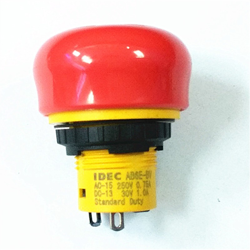 16mm Emergency Stop Push Button Switch AB6E-3BV01PRM AB6E-3BV02PRM AB6E-BV IDEC SWITCH