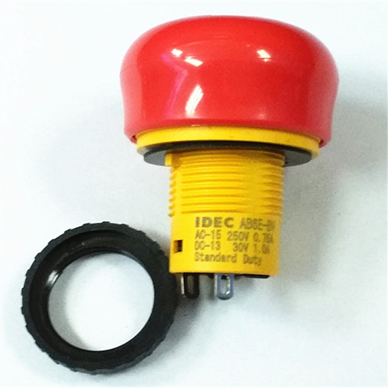 16mm Emergency Stop Push Button Switch AB6E-3BV01PRM AB6E-3BV02PRM AB6E-BV IDEC SWITCH