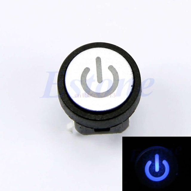 Push Button Switch Led Light Power Symbol Push Button Momentary Latching Computer Case Switch