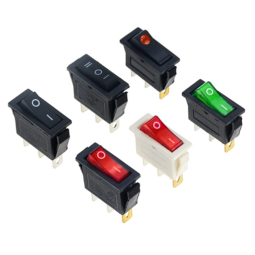 16A 250VAC 15A 125VAC Rating 2 Pins 3 pins KCD3   ON OFF Rocker Switch Rleil Rocker Switch