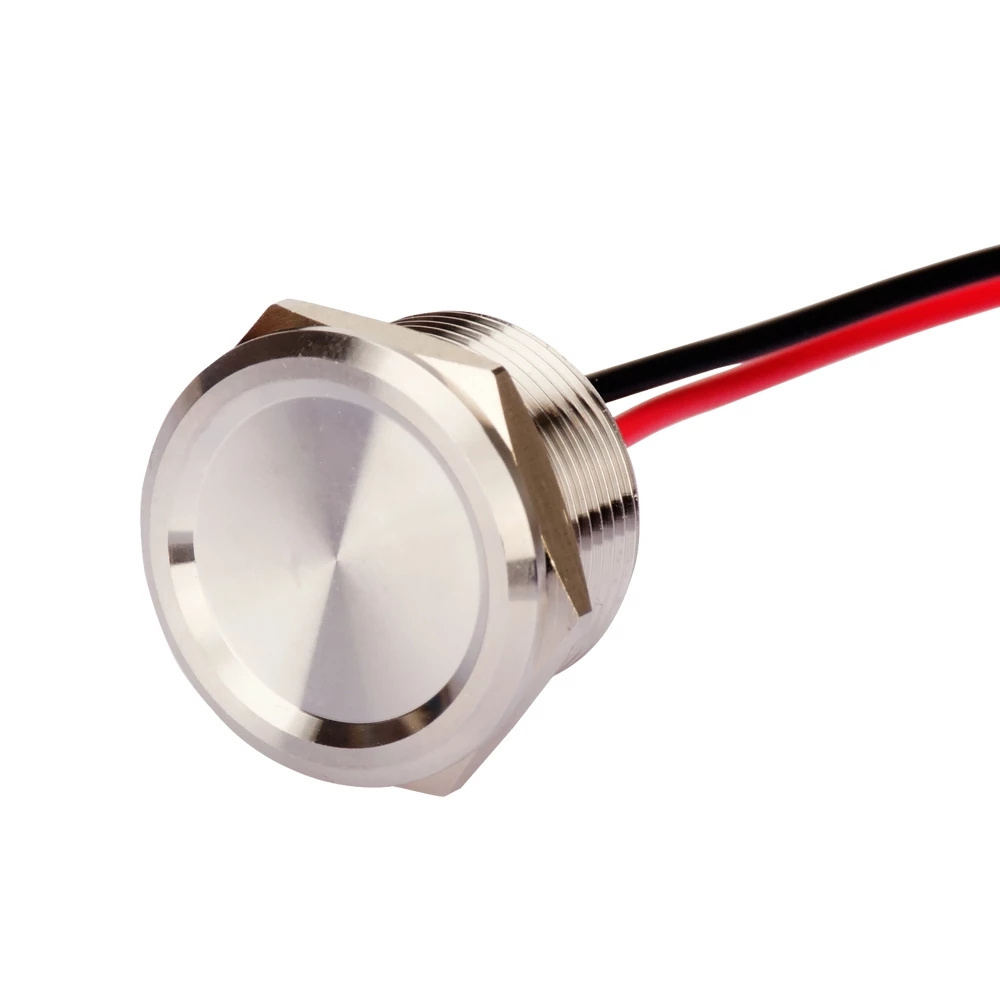 Stainless Steel Metal Piezo Switch 16mm 19mm 22mm 25mm Waterproof IP68 Momentary Push Button Switch