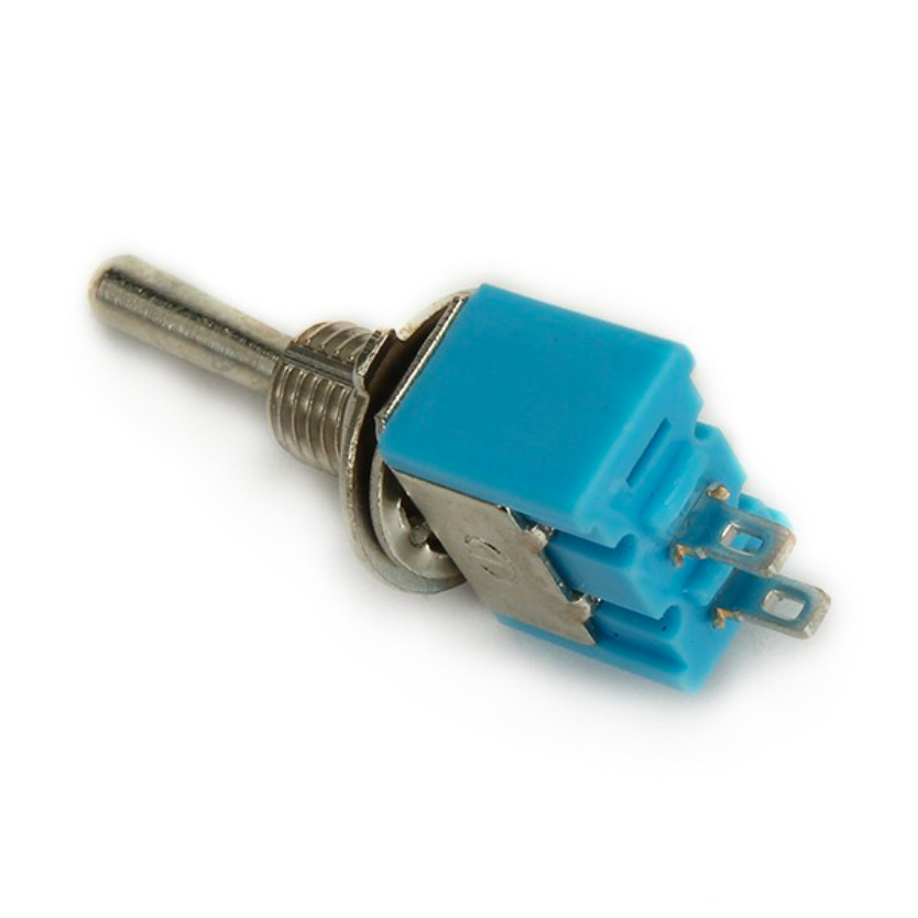 Toggle switch 3A 250V Mini Blue Miniature Latching Replacement Accessories 2 Pin 2 Position 125VAC MTS-101