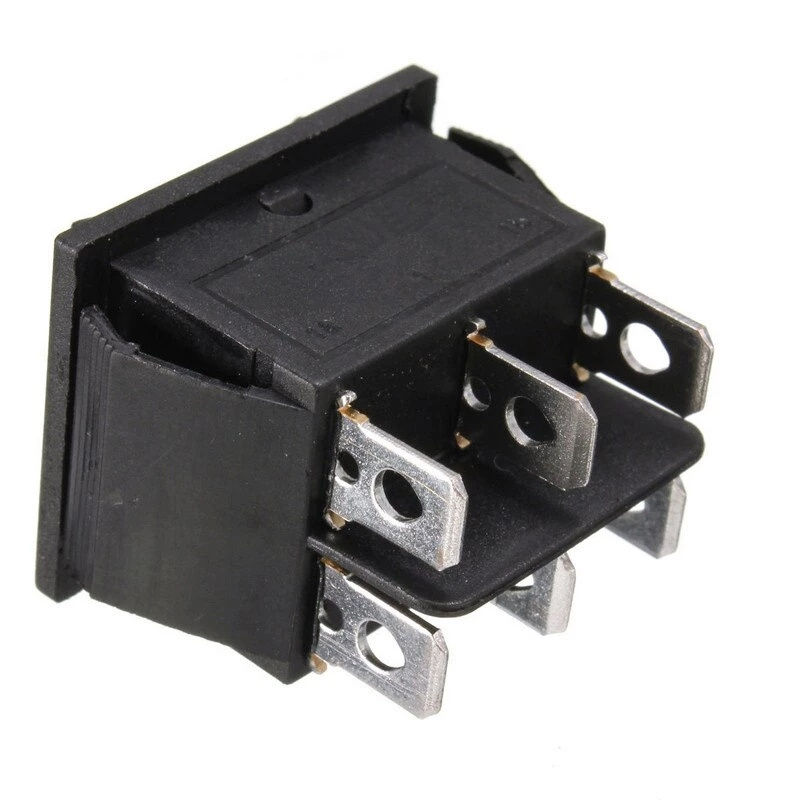 Universal 6 Pin DPDT ON-OFF-ON Switch AC 250V/10A 125V/15A Car Boat Power Window Sunroofs Rocker Switch